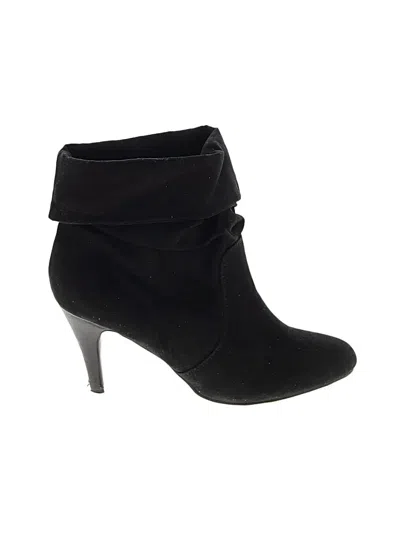 Pre-owned Express Ankle Boots In Black
