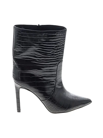 Pre-owned Express Ankle Boots In Black
