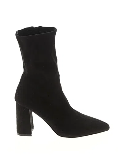 Pre-owned Express Ankle Boots In Black