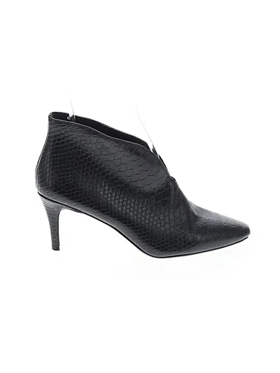 Pre-owned Express Ankle Boots In Black