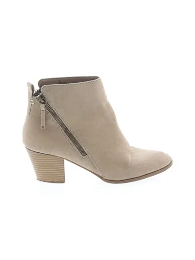 Pre-owned Express Ankle Boots In Brown