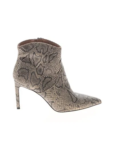 Pre-owned Express Ankle Boots In Gray