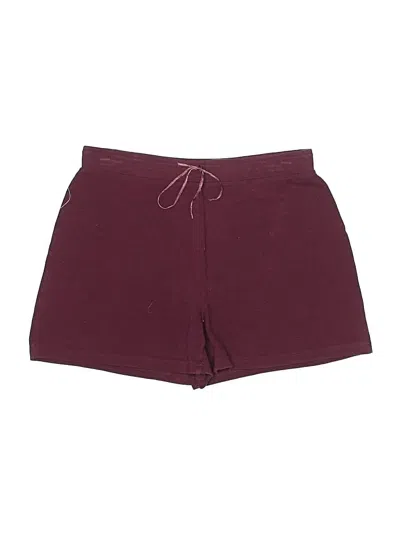 Pre-owned Express Athletic Shorts In Burgundy