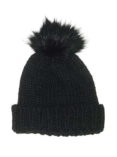 Pre-owned Express Beanie Hat In Black