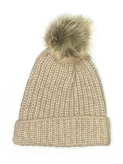 Pre-owned Express Beanie Hat In Brown