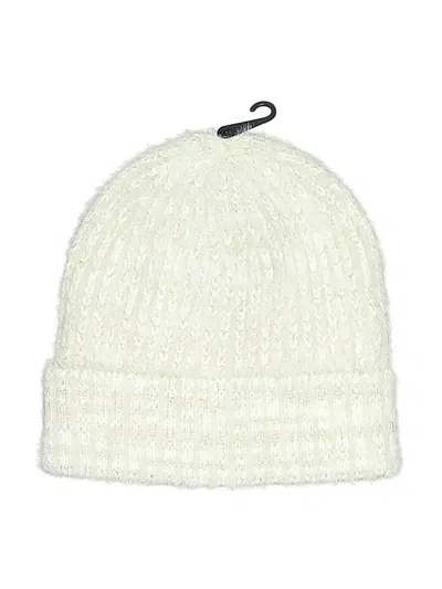 Pre-owned Express Beanie Hat In Ivory