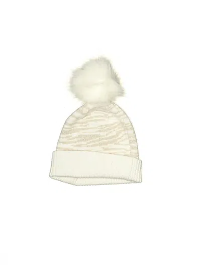 Pre-owned Express Beanie Hat In White