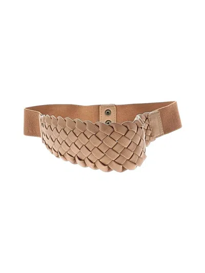 Pre-owned Express Belt In Tan