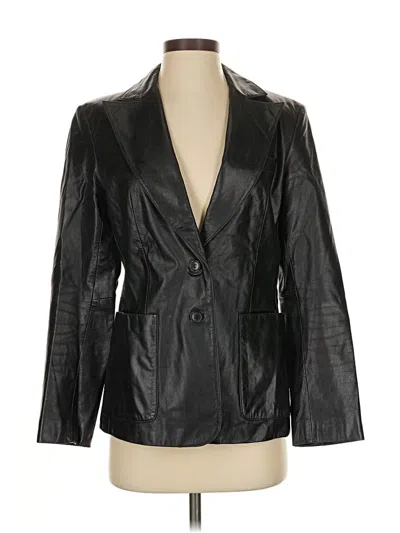 Pre-owned Express Blazer Jacket In Black