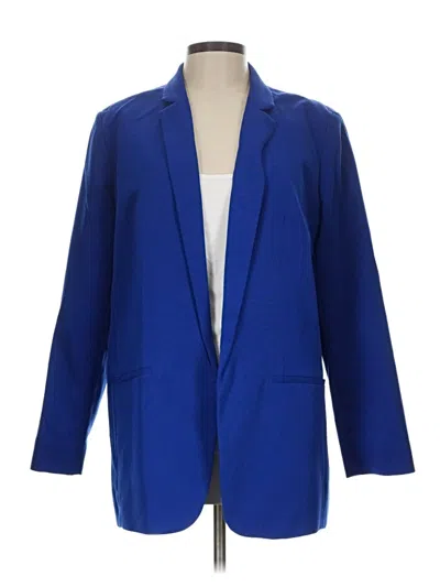 Pre-owned Express Blazer Jacket In Blue