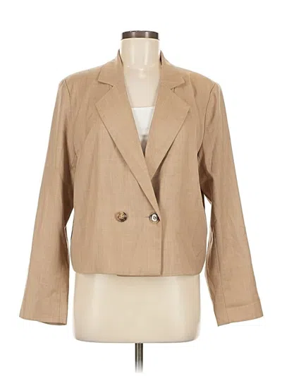 Pre-owned Express Blazer Jacket In Brown