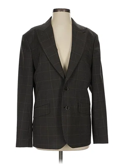 Pre-owned Express Blazer Jacket In Brown