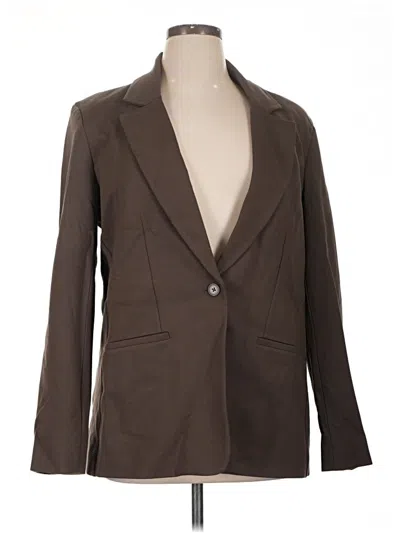 Pre-owned Express Blazer Jacket In Brown