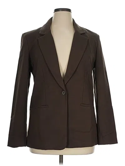 Pre-owned Express Blazer Jacket In Brown