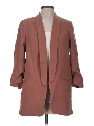 Pre-owned Express Blazer Jacket In Brown