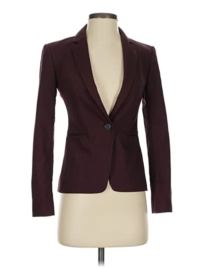 Pre-owned Express Blazer Jacket In Burgundy