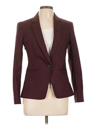 Pre-owned Express Blazer Jacket In Burgundy
