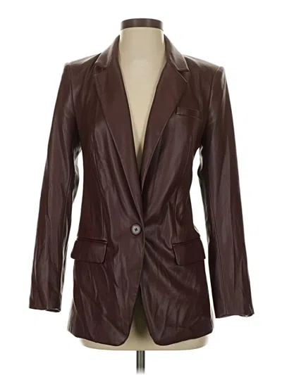 Pre-owned Express Blazer Jacket In Burgundy