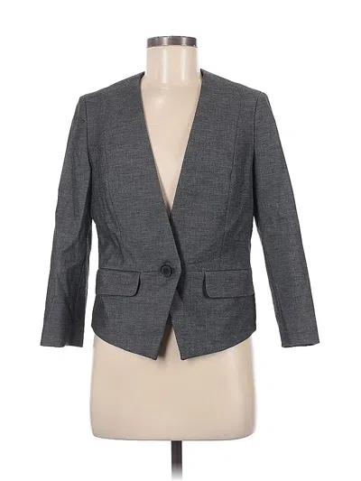 Pre-owned Express Blazer Jacket In Gray