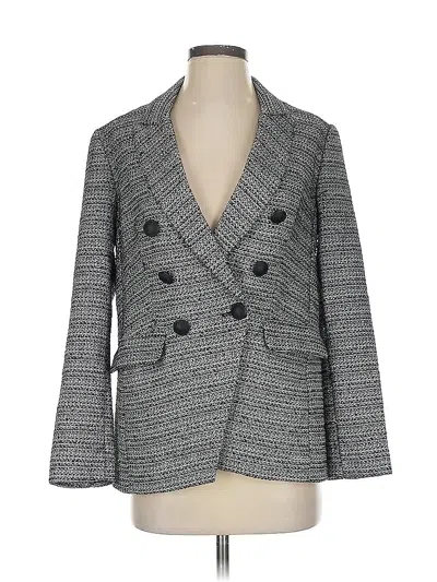 Pre-owned Express Blazer Jacket In Gray