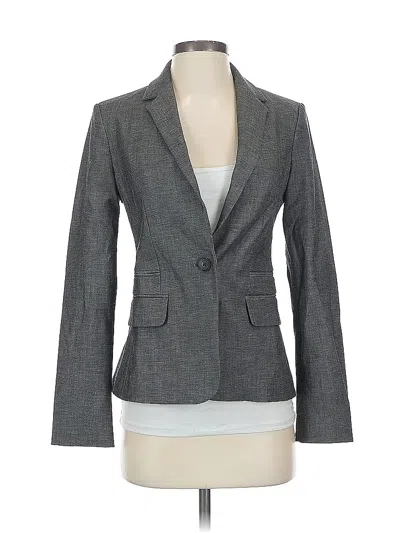 Pre-owned Express Blazer Jacket In Gray