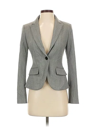 Pre-owned Express Blazer Jacket In Gray