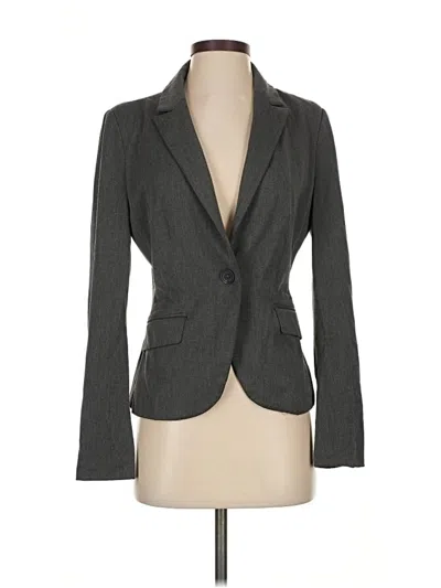 Pre-owned Express Blazer Jacket In Gray