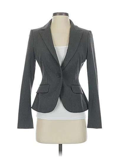 Pre-owned Express Blazer Jacket In Gray