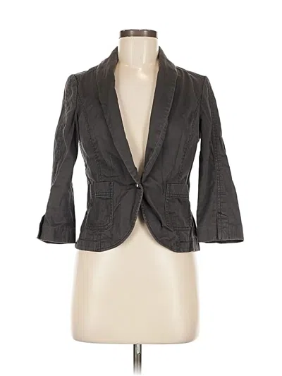 Pre-owned Express Blazer Jacket In Gray