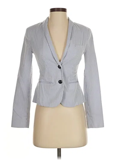 Pre-owned Express Blazer Jacket In Gray