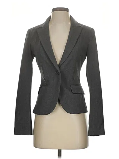 Pre-owned Express Blazer Jacket In Gray