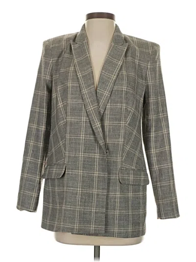Pre-owned Express Blazer Jacket In Gray