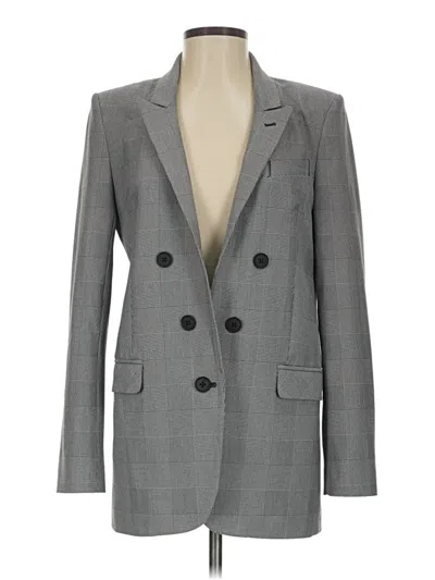 Pre-owned Express Blazer Jacket In Gray