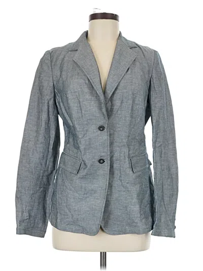 Pre-owned Express Blazer Jacket In Gray
