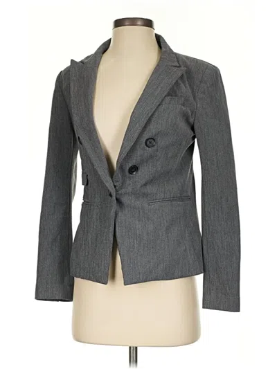 Pre-owned Express Blazer Jacket In Gray