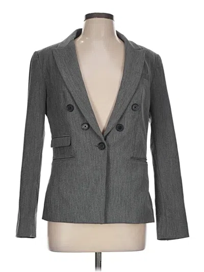 Pre-owned Express Blazer Jacket In Gray