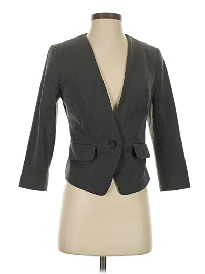 Pre-owned Express Blazer Jacket In Gray
