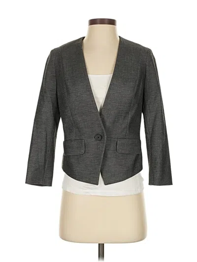 Pre-owned Express Blazer Jacket In Gray