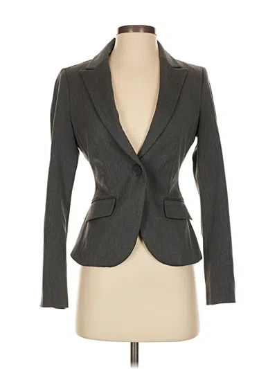 Pre-owned Express Blazer Jacket In Gray