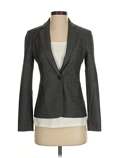 Pre-owned Express Blazer Jacket In Gray