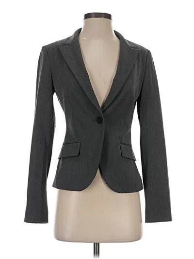 Pre-owned Express Blazer Jacket In Gray