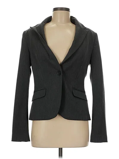 Pre-owned Express Blazer Jacket In Gray
