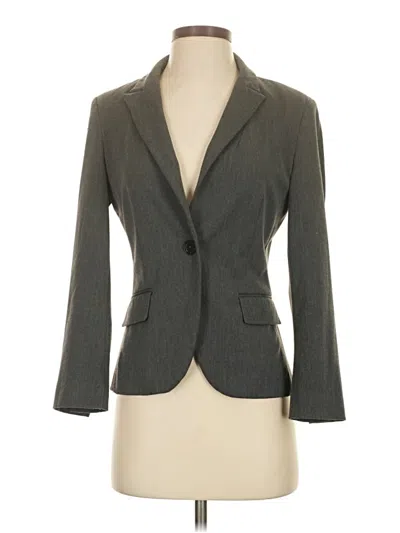 Pre-owned Express Blazer Jacket In Gray