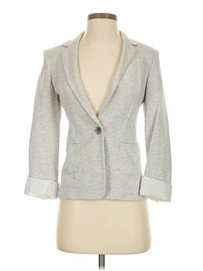 Pre-owned Express Blazer Jacket In Gray