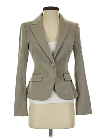 Pre-owned Express Blazer Jacket In Gray