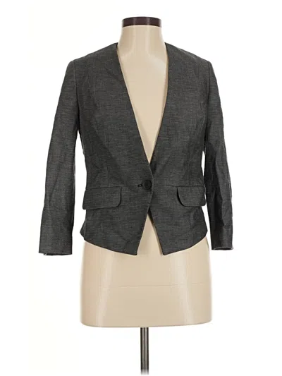Pre-owned Express Blazer Jacket In Gray