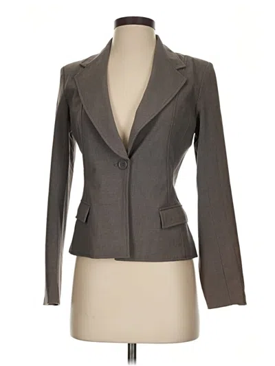 Pre-owned Express Blazer Jacket In Gray