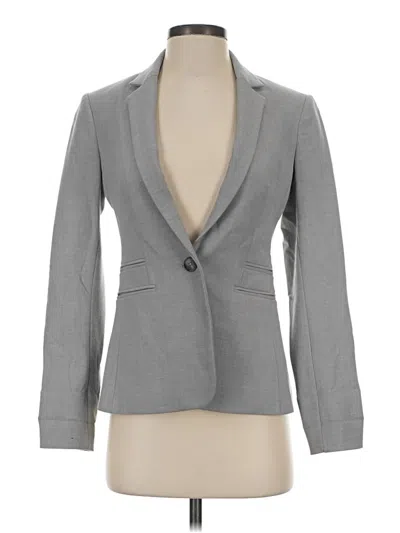 Pre-owned Express Blazer Jacket In Gray
