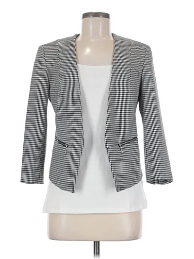 Pre-owned Express Blazer Jacket In Gray