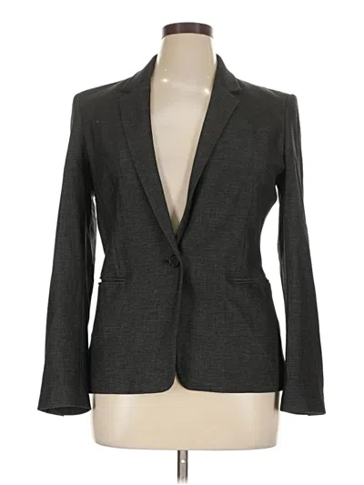 Pre-owned Express Blazer Jacket In Gray